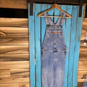Billabong Blue cotton Denim Overalls size XS light wash inseam 28